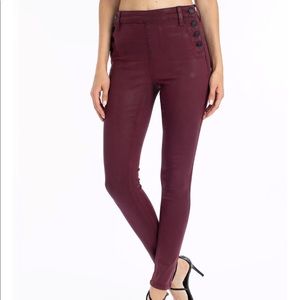 Kancan burgundy skinny jeans